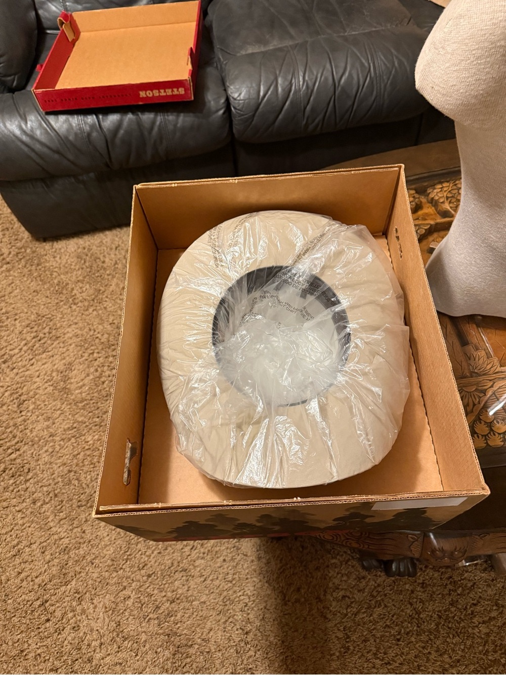 Stetson Cream Felt Western Hat - Decorative Accent - Picture 3 of 5
